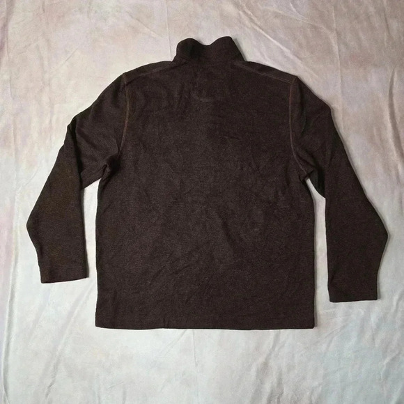 Van Heusen Flex Red Black Pull Over Button Long Sleeve Sweater XLARGE - Picture 2 of 4